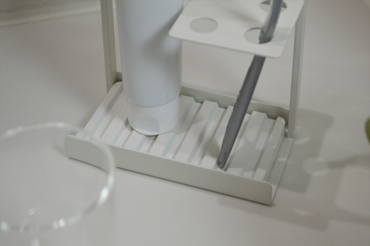 COLLEND　コレンド<br>Toothbrush Stand With Dry Tray　歯ブラシスタンド（ドライトレイ付）　歯ブラシ立て　ハブラシスタンド　ハブラシ立て